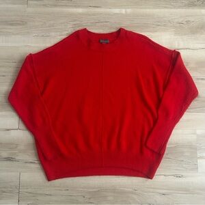 Vince Camuto Red Crewneck Long Sleeve Sweater Size Small